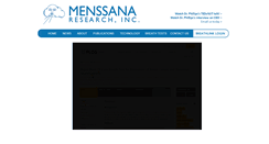 Desktop Screenshot of menssanaresearch.com