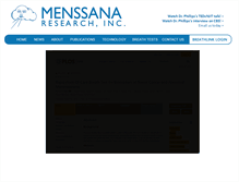 Tablet Screenshot of menssanaresearch.com